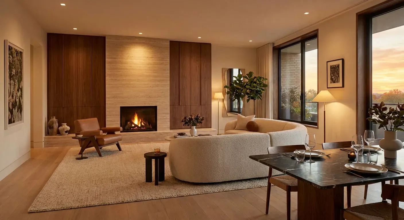 Interior design concept - Cores Tendência 2026: Paleta Perfeita para Projetos de Arquitetura