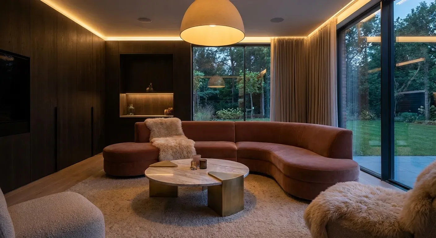 Interior design concept - Gesso Acartonado vs Drywall: Guia Completo para Arquitetos em 2026