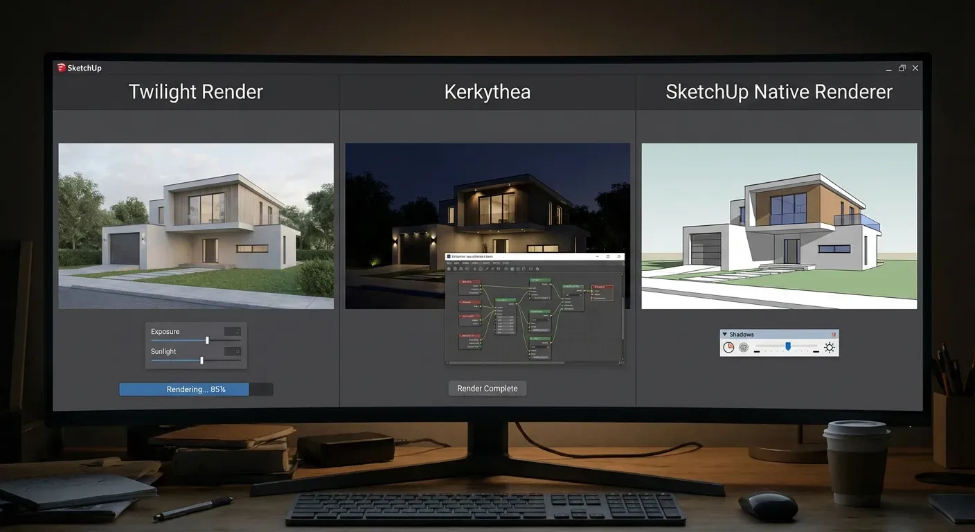 Ferramentas gratuitas de render para SketchUp 2026