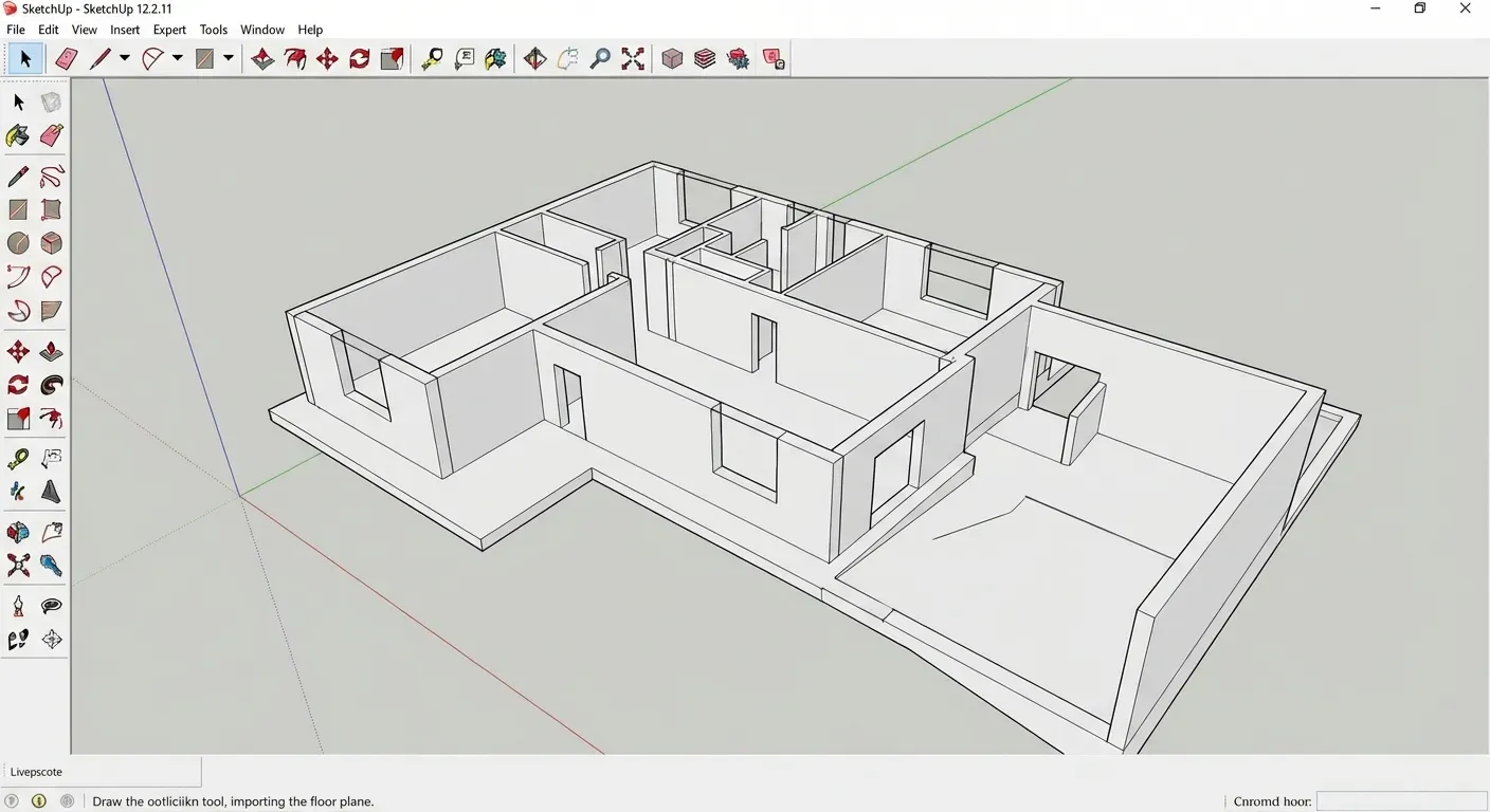 projetos no sketchup - exemplo prático