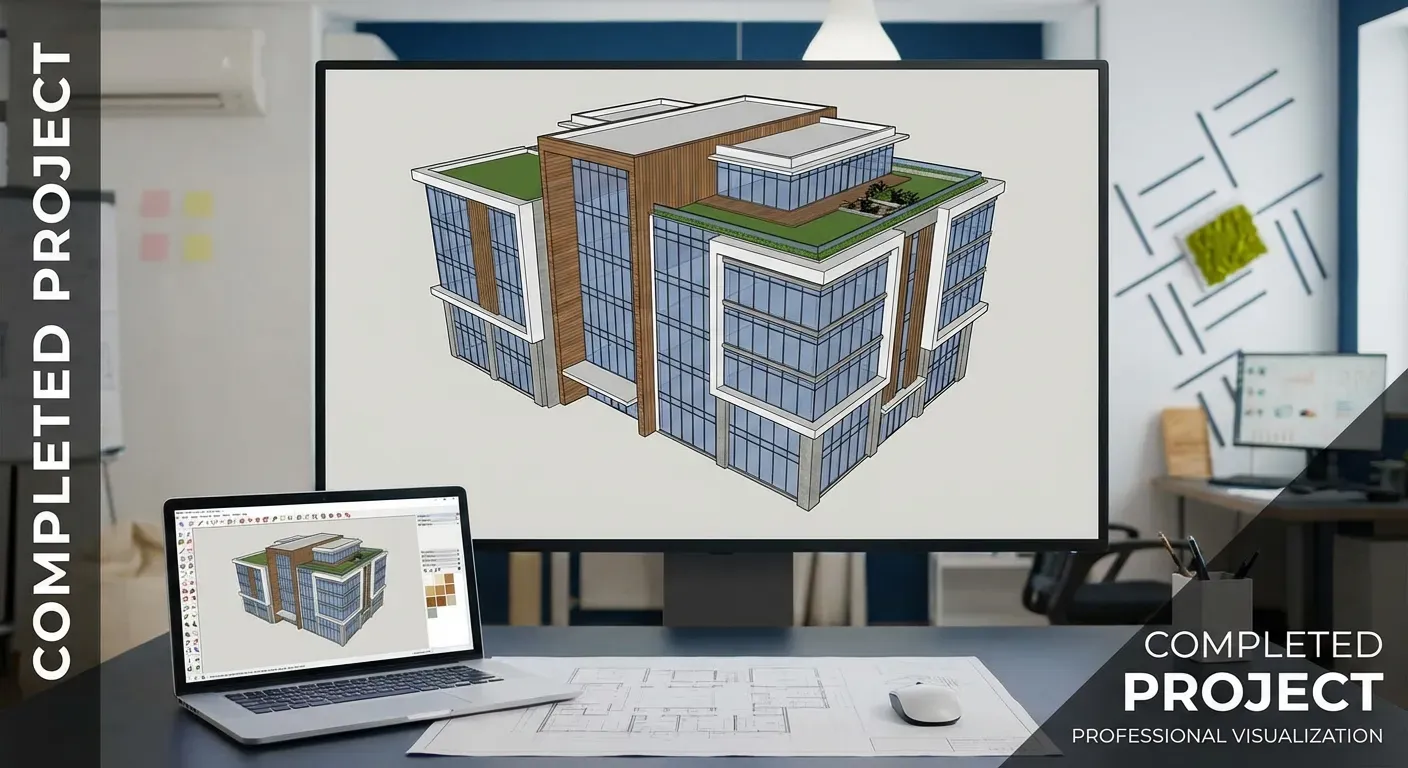 projetos no sketchup - resultado final