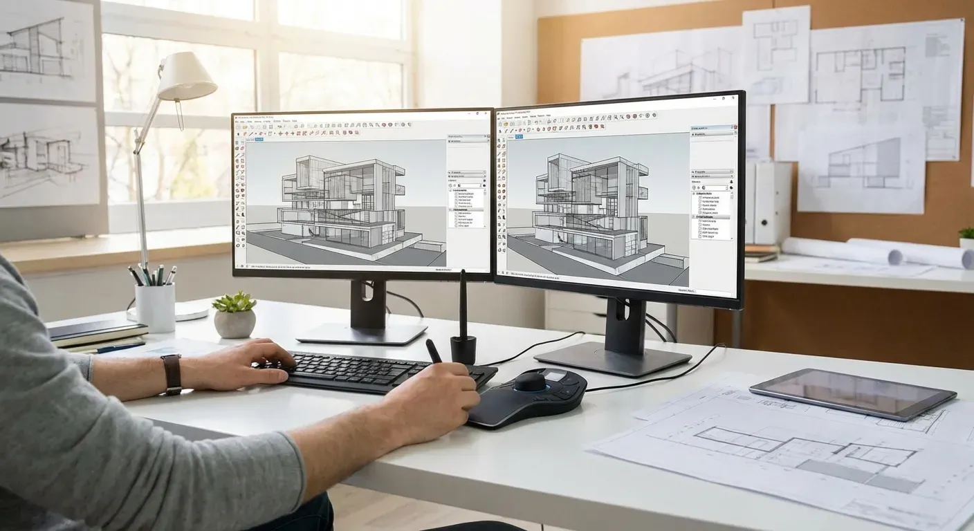 Workflow de modelagem 3D no SketchUp