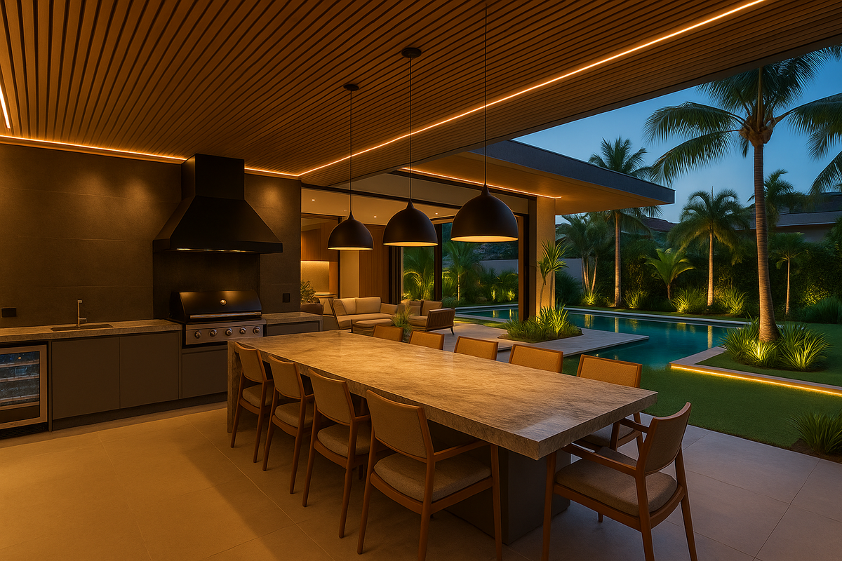 Área Gourmet com Churrasqueira: 20 Projetos Inspiradores para 2026