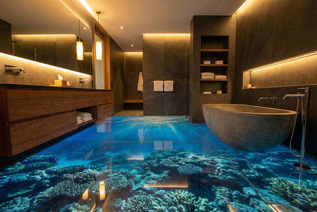 Porcelanato Líquido 3D: Pisos com Efeito Tridimensional para Projetos 2026