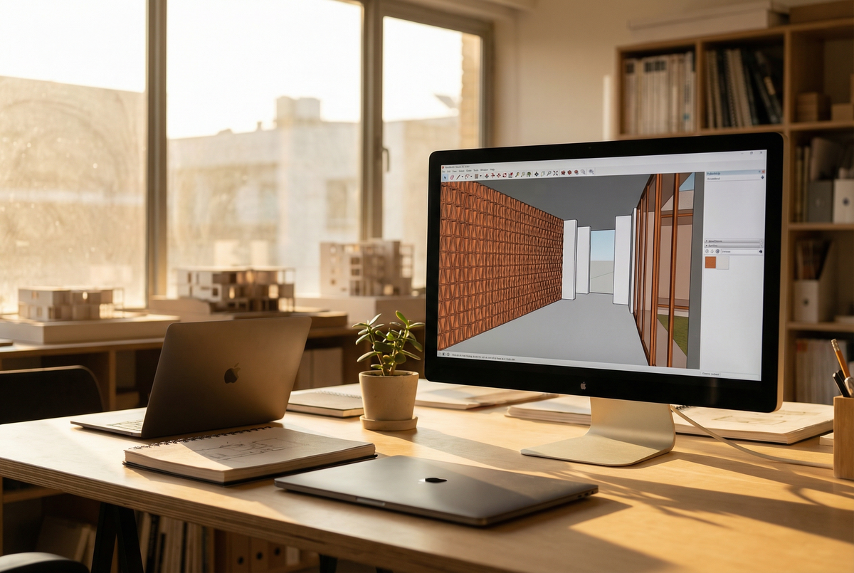 Como Colocar Revestimento 3d no Sketchup?