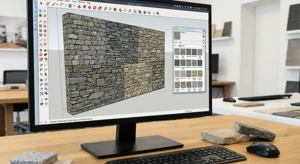 Textura SketchUp Pedra Natural: Biblioteca Completa com Download Grátis 2026