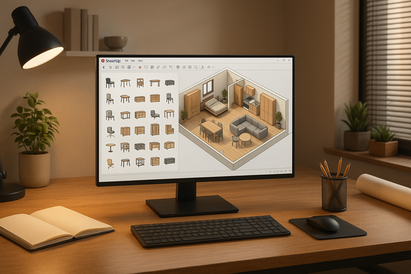Móveis SketchUp: Biblioteca Completa 2026