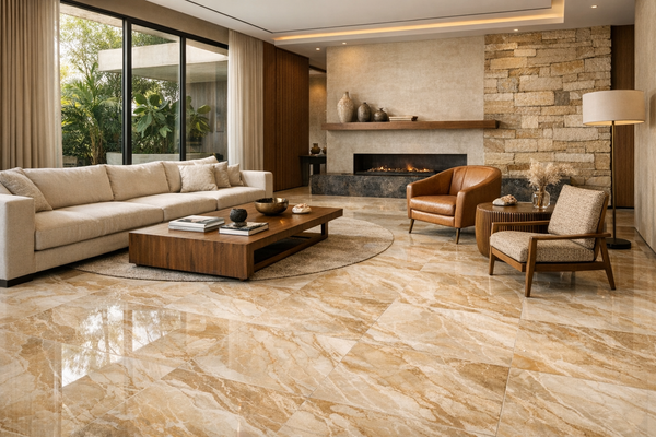 Porcelanato que Imita Mármore 2026: Elegância Atemporal na Arquitetura