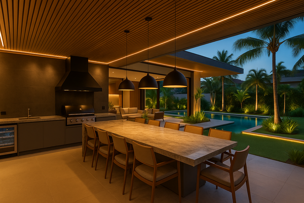 Área Gourmet com Churrasqueira: 20 Projetos Inspiradores para 2026