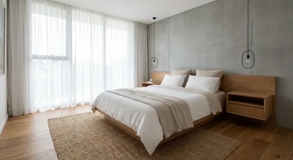 Quarto moderno 2026 com design minimalista e funcional