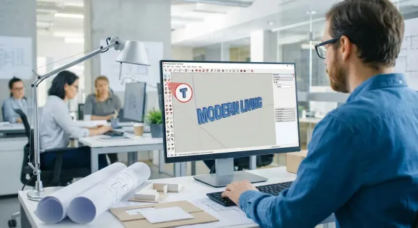 Texto 3D no SketchUp: Como Criar Textos Tridimensionais Profissionais em 2026